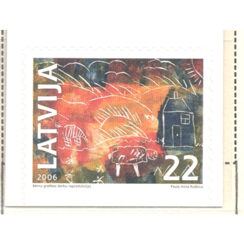 Latvia Sc 656 2006  Art by Koshkina stamp mint NH