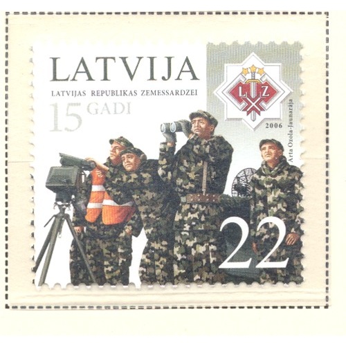 Latvia Sc 657 2006  Volunteer Army stamp mint NH