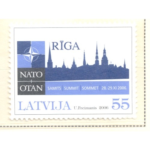 Latvia Sc 663 2006 NATO Summit at Riga stamp mint NH