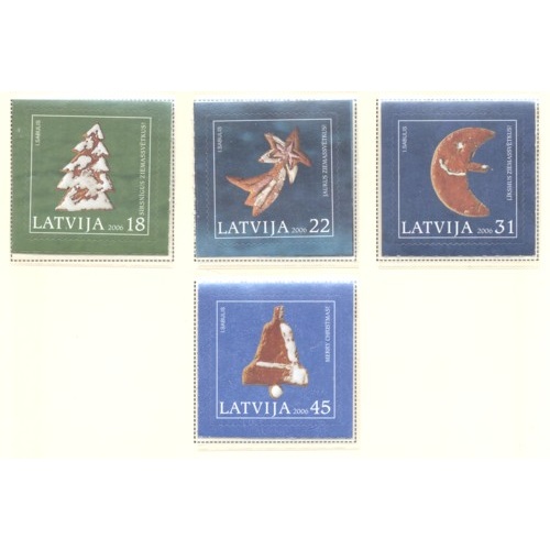 Latvia Sc 664-667 2006  Christmas stamp set mint NH