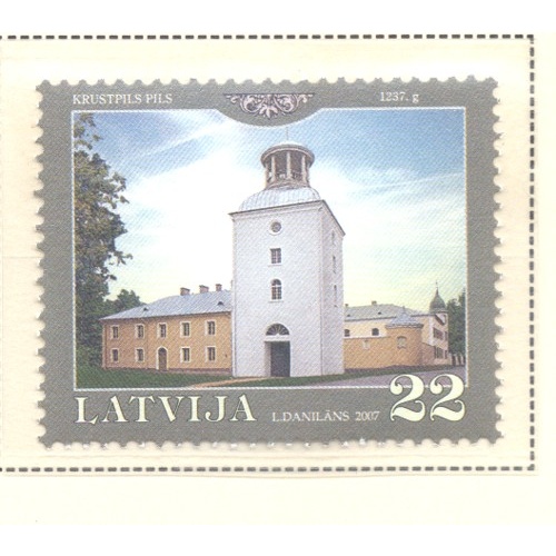 Latvia Sc 678 2007 Krustpils Palace stamp mint NH