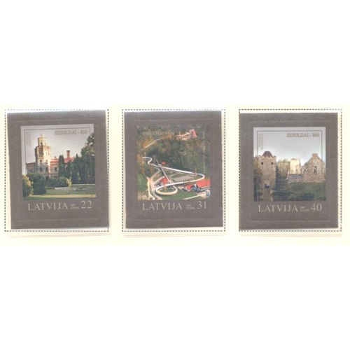 Latvia Sc 681-683 2007 800th Anniversary Sigulda stamp set mint NH