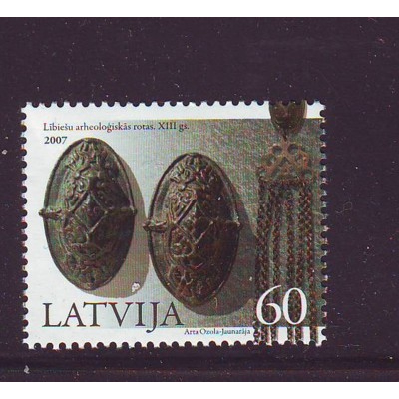 Latvia Sc 690 2007  13th Century Decorations stamp mint NH