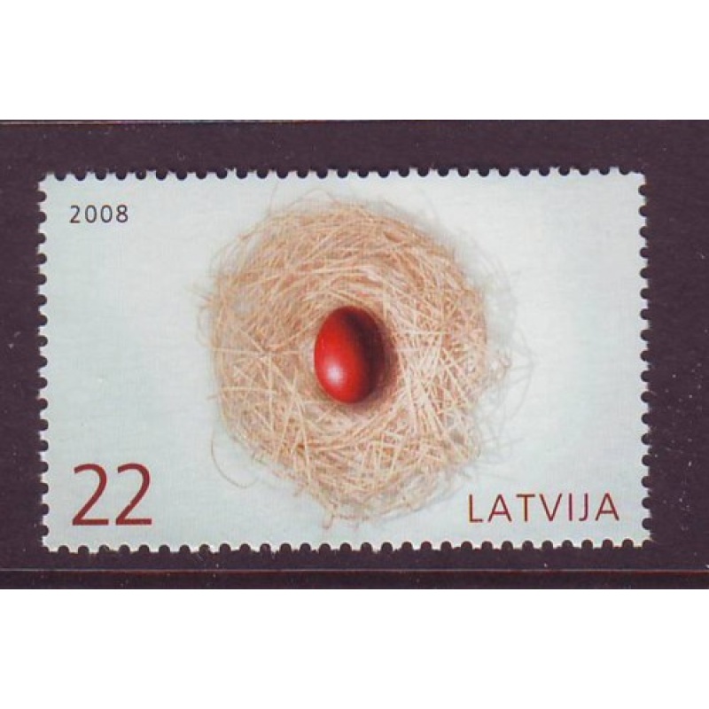 Latvia Sc 699 2008 Easter stamp mint NH