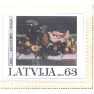 Latvia Sc 700 2008 Painting by Svemps stamp mint NH