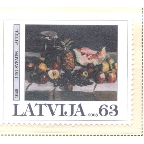 Latvia Sc 700 2008 Painting by Svemps stamp mint NH