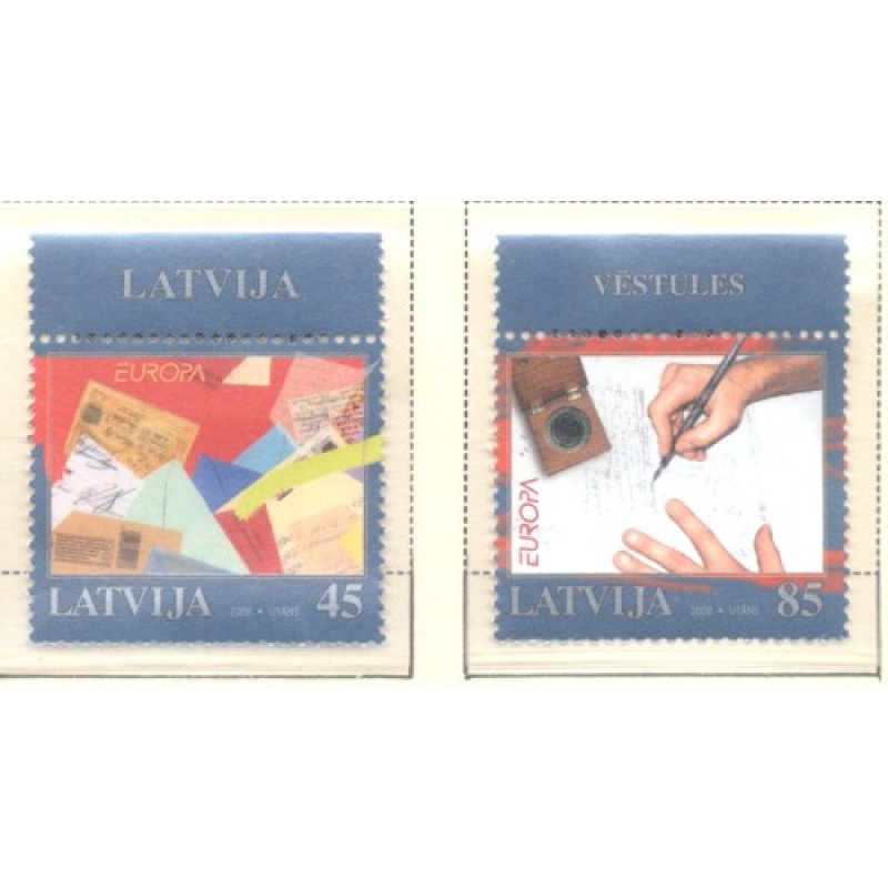 Latvia Sc 707-708 2008 Europa stamp set mint NH