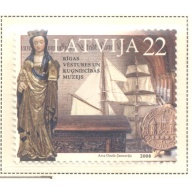 Latvia Sc 712 2008 Riga Museum Foundations stamp mint NH