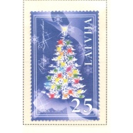 Latvia Sc 725 2008  Christmas stamp mint NH