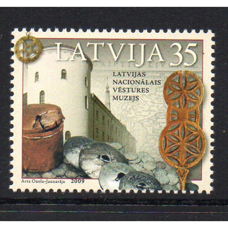 Latvia Sc 734 2009 National Museum of History stamp mint NH