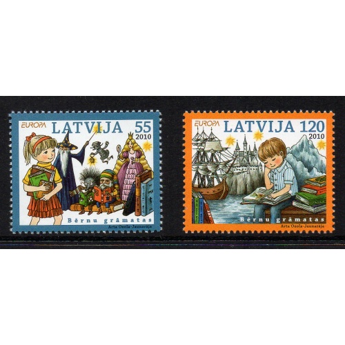 Latvia Sc 758-759 2010 Europa, Children, stamp set mint NH
