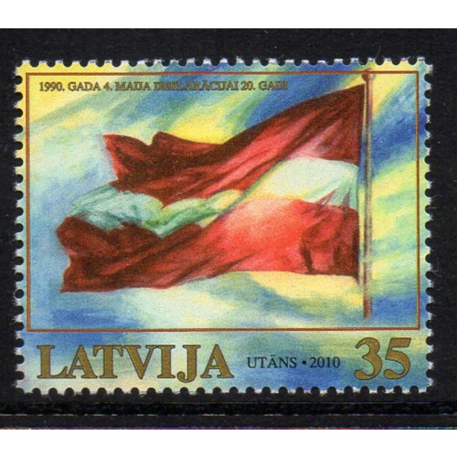 Latvia Sc 761 2010 May 4 Declaration Anniversary stamp mint NH