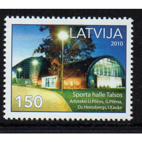 Latvia Sc 765 2010 Talsos Sports Hall stamp mint NH