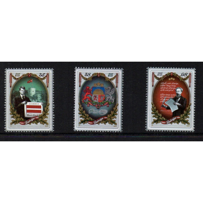 Latvia Sc 770-772 2010 92nd Anniversary Republic stamp set mint NH