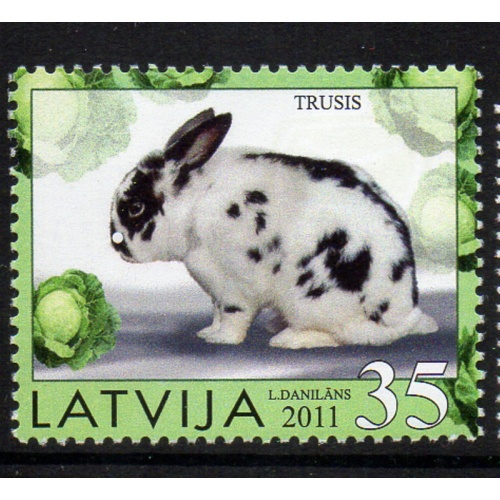 Latvia Sc 775 2011 Year of the Rabbit stamp mint NH