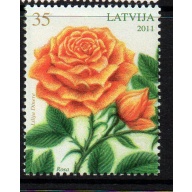 Latvia Sc 778 2011 Rose stamp mint NH