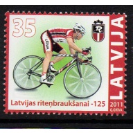 Latvia Sc 788 2011 Cycling Federation stamp mint NH