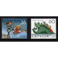 Latvia Sc 796-797 2011 Christmas stamp set mint NH