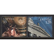 Latvia Sc 803-804 2012 Europa stamp set mint NH