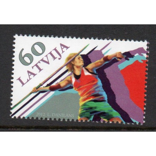Latvia Sc 810 2012 London Summer Olympics stamp mint NH
