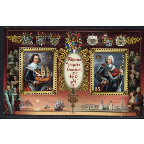 Latvia Sc 813 2012 Courland & Semigallia stamp sheet mint NH