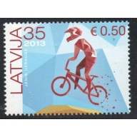Latvia Sc 827 2013 Uzraugs, Cyclist, mint NH
