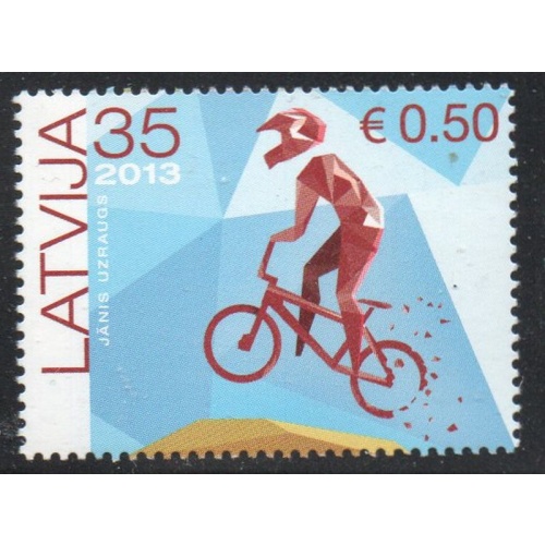 Latvia Sc 827 2013 Uzraugs, Cyclist, mint NH