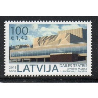 Latvia Sc 828 2013 Dailes Theatre, Riga,  mint NH
