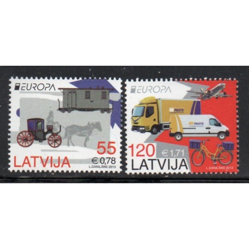 Latvia Sc 830-831 2013 Europa stamp set mint NH