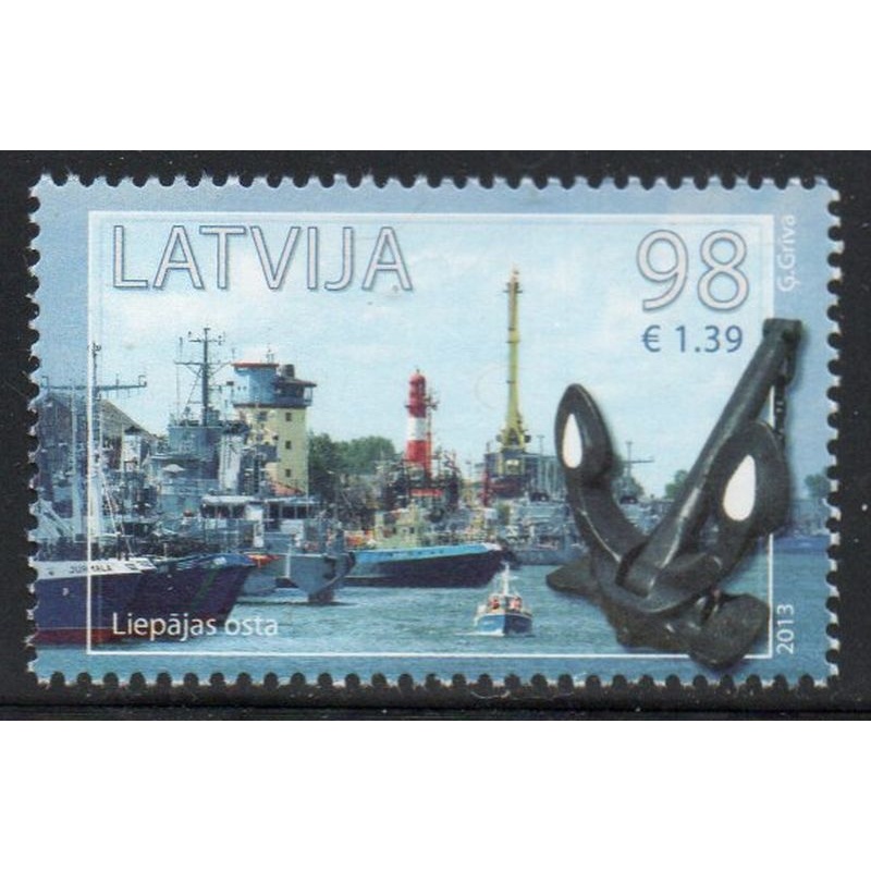 Latvia Sc 839 2013 Port of Liepaja stamp mint NH