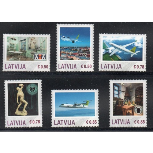 Latvia Sc 860-865 2014 Personalized  stamp set  mint NH