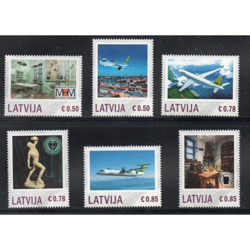 Latvia Sc 860-865 2014 Personalized  stamp set  mint NH
