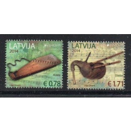 Latvia Sc 872-873 2014 Europa, Music, stamp set mint NH