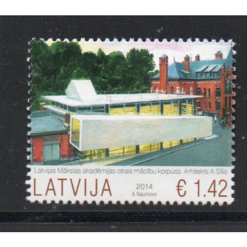 Latvia Sc 887  2014 Academy of Arts  stamp mint NH