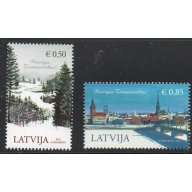 Latvia Sc 891-892  2014 Christmas  stamp set mint NH