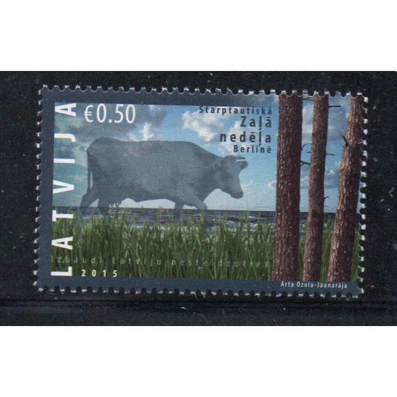 Latvia Sc 900 2015 Green Week stamp mint NH