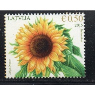 Latvia Sc 906 2015 Flower stamp mint NH