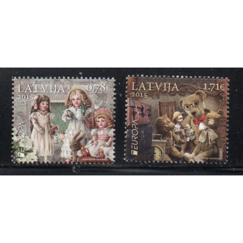 Latvia Sc 907-908 2015 Europa, Dolls, stamp set mint NH