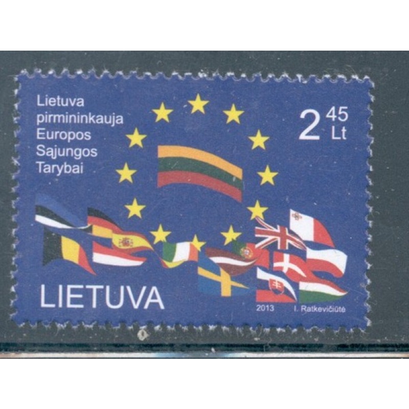 Lithuania Sc 1003 2013 European Council Presidency stamp mint NH