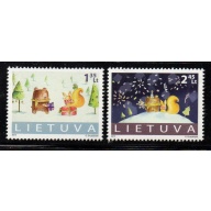 LIthuania Scott 1013-14 2013 Christmas stamp set  mint NH