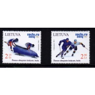 LIthuania Scott 1016-17 2014 Sochi Winter Olympics stamp set  mint NH
