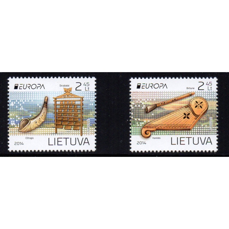 LIthuania Scott 1025-26 2014 Europa stamp set mint NH