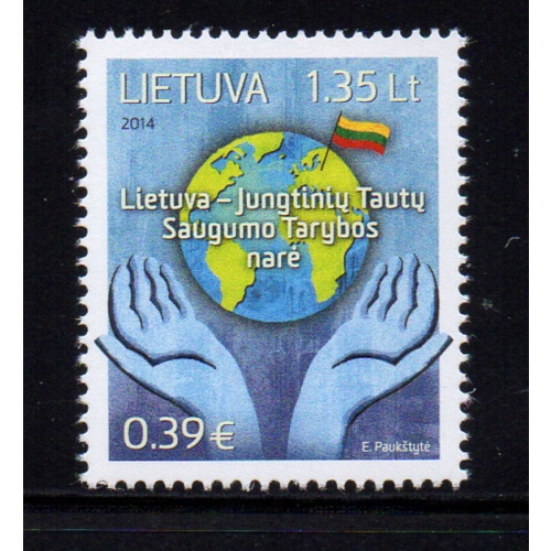 LIthuania Scott 1030 2014 Security Council Membership stamp mint NH
