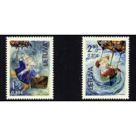 LIthuania Scott 1036-37 2014 Christmas stamp set mint NH