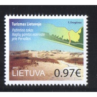 LIthuania Scott 1053 2015 Pervalka Nature Preserve stamp mint NH