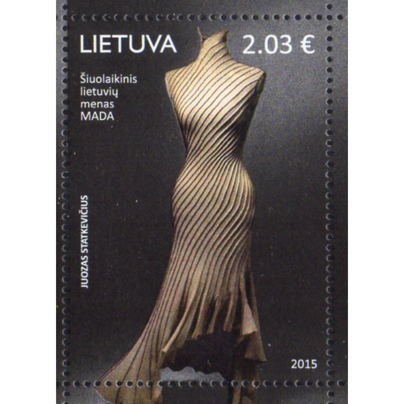 LIthuania Scott 1056 2015 Gown by Statkevicius stamp mint NH