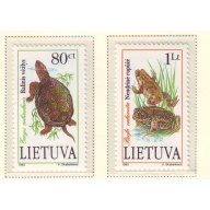 Lithuania Sc 473-74 1993 Endangered Species stamp set mint NH