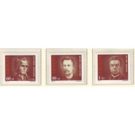 Lithuania Sc  475-477 Famous Lithuanians stamp set mint NH