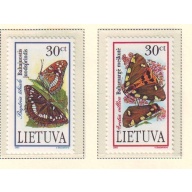 Lithuania Sc 519-20 1995 Endangered Species stamp set mint NH