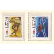 Lithuania Sc  549-550 1996 Olympics stamp set mint NH